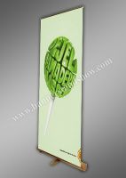 Sell Round Bamboo Roll-up banner stand