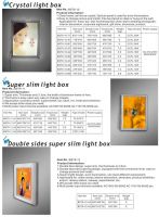 Sell double face and super slim light boxes BST8-12
