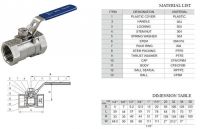 Sell 1-piece floating ball valve