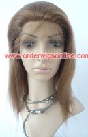 Sell  human hair full lace wigs yaki stright 12inch 6 27 color