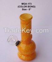 Glass smoking water pipe