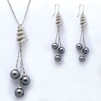 Sell silver pendant with pearland silver eraing with pearl set