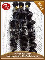 Loose wave peruvian virgin remy hair weft wholesale factory price directly