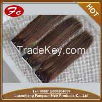 double drawn silky straight russian human hair weft wholesale