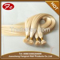 100% russian remy stick tip keratin hair extensions wholesale