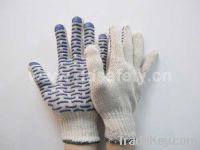 Sell Knitted with PVC glove-DKP147