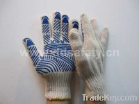 Sell Knitted with PVC glove-DKP146
