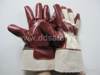 Sell Cotton with brown nitrile glove-DCN600