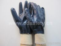 Sell Cotton with blue nitrile glove-DCN406