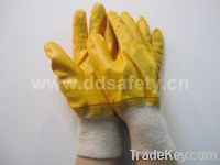 Sell Cotton with yellow nitrile glove-DCN403