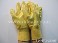 Sell Cotton with yellow nitrile glove-DCN323