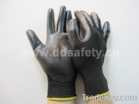 Sell  Black nylon with black nitrile glove-DNN418