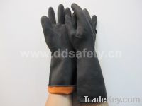 Sell Black&orange latex glove-DHL501
