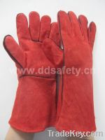 Sell  Red welder glove-DLW615