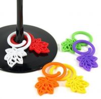 Silicone glass charms Silicone Glass Markers glass clip