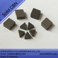 Solid CBN inserts, solid CBN tools for metalworking