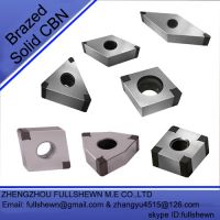 CBN inserts, brazed solid CBN tools for metalworking