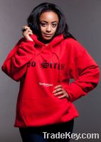 WOMENS RED - NO STRESS HOODIE