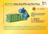 KH-777-15 Heavy Duty EFB Long Fibre Press