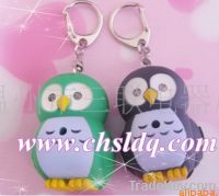 Sell Owl fashion promotional gifts, Owl led plastic led keychain light