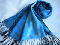 Sell nice recessive color jacquard scarf