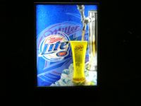 Led Beer Light Box with glass fill oil