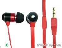 Sell flat cable earphone flat cable headphone flat headset