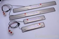 Sell luminancent door sill plate led door scuff cover