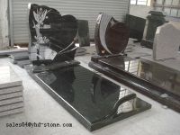 Sell shanxi black granite tombstone monument