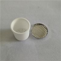 95% alumina ceramic herbal volatilization crucible with hole