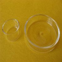 Round clear silica quartz discs for melting