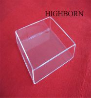 Square polishing clear silica quartz dish for melting