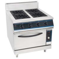 Gas 4 open burners with oven base