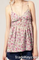 Sell Rose print babydoll camisole