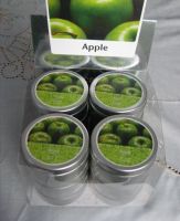 tin candle apple scented