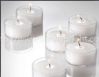 white plastic cup tealight candle