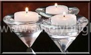 decorative tealight candle and candle holders