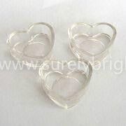 heart glass candle holders