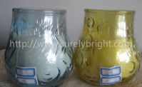 bright outdoor glass jar candle set