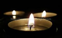 white aluminum tealight candle and sets