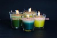 votive glass candle set