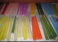 colorful  taper candles