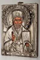 Byzantine icon St. Nikolaos - St. Nikolas  No 37