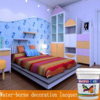 Water-borne decoration lacquer