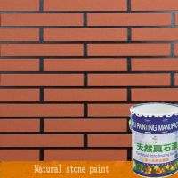 Natural real stone paint
