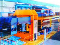 Steel core conveyer belt production line