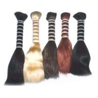 Double drawn indian virgin remy human hair bulk