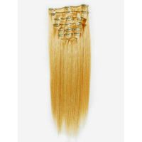 Indian virgin remy  human hair clip-in hair extension