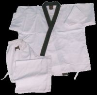 KARATE UNIFORM JACKET WITH BLACK COLLAR