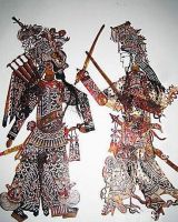 Traditional chinese folk shadow puppet for decoration